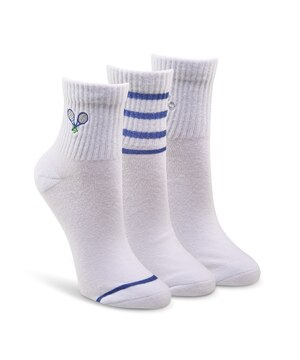 Mi-chaussettes côtelées pour femmes, Shambhala, paquet de 3