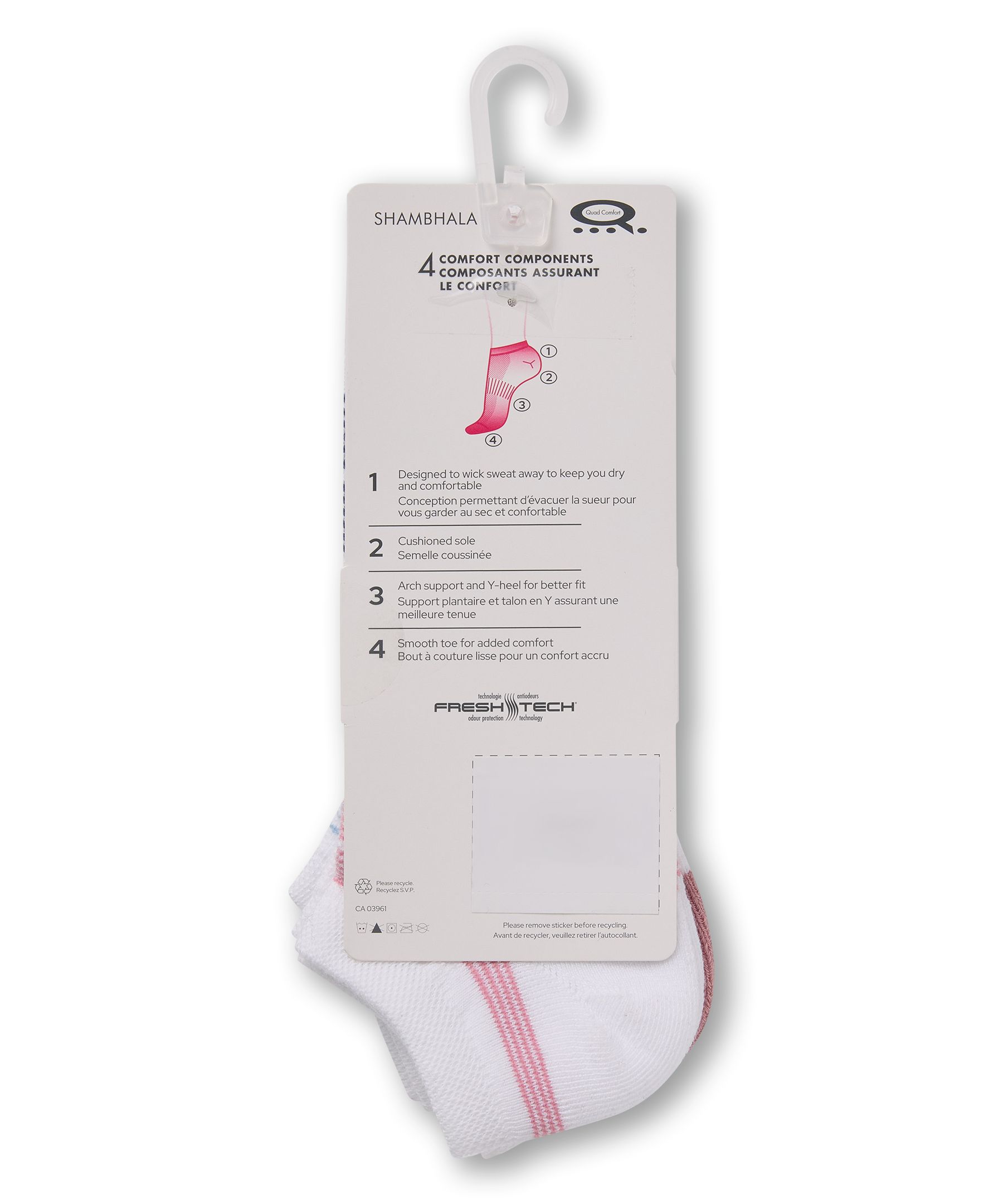 Shambhala Women's 3 Pk BOGO Low Cut Sport Socks
