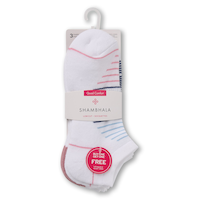 Shambhala Women's 3 Pk BOGO Low Cut Sport Socks Front_Flat
