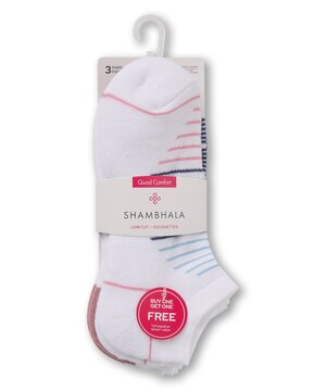 Chaussettes de sport basses pour femmes, Shambhala, paquet de 3 paires - 1 acheté, 1 offert