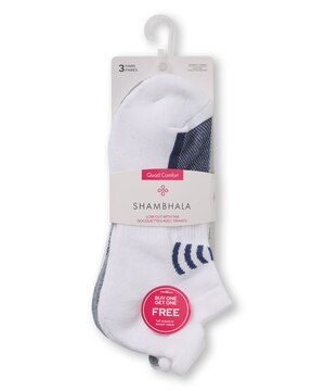 Chaussettes de sport avec patte pour femmes, Shambhala, paquet de 3 paires - 1 acheté, 1 offert