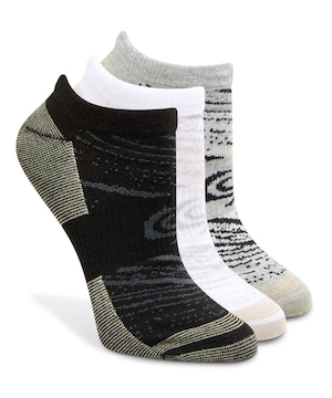 Copper Sole Women's 3 Pk Extreme Athletic No Show Socks