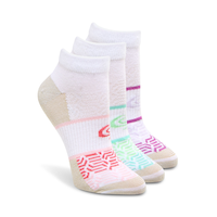 Copper Sole Women's 3 Pk Extreme Athletic Low Cut Socks Front_Angled_Right
