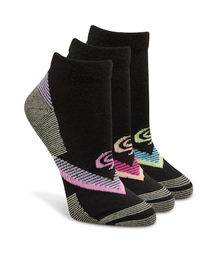 Copper Sole Women's 3 Pk Extreme Athletic Low Cut Socks