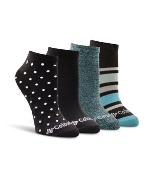 Chaussettes invisibles ultradouces pour femmes, Columbia, paquet de 4 paires