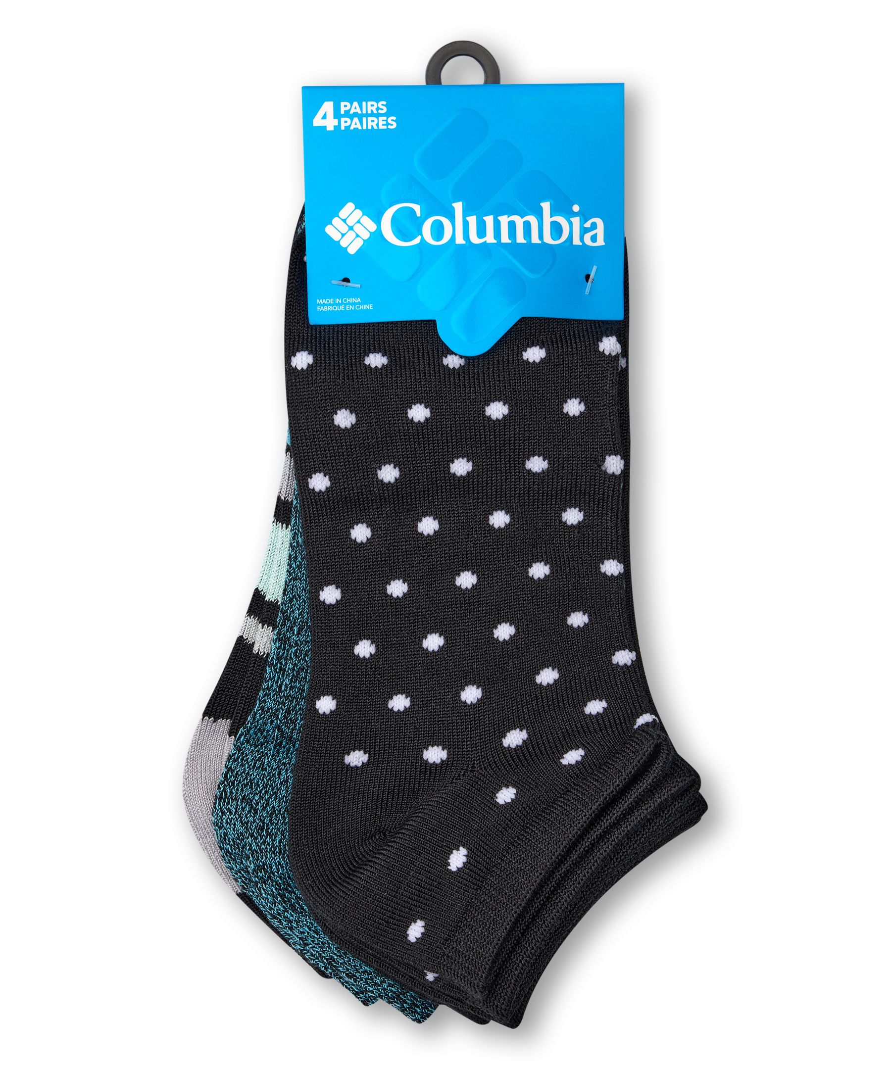 Columbia Women's Super Soft No Show Socks, 4 Pack