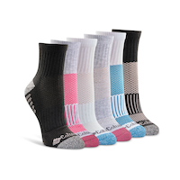 Mi-chaussettes de sport pour femmes, Columbia, paquet de 6 paires Front_Angled_Right