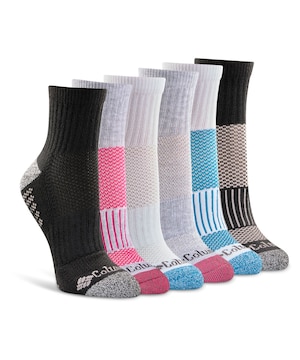 Mi-chaussettes de sport pour femmes, Columbia, paquet de 6 paires