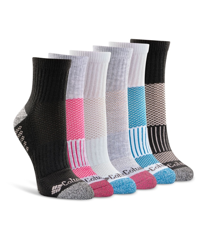 Mi-chaussettes de sport pour femmes, Columbia, paquet de 6 paires