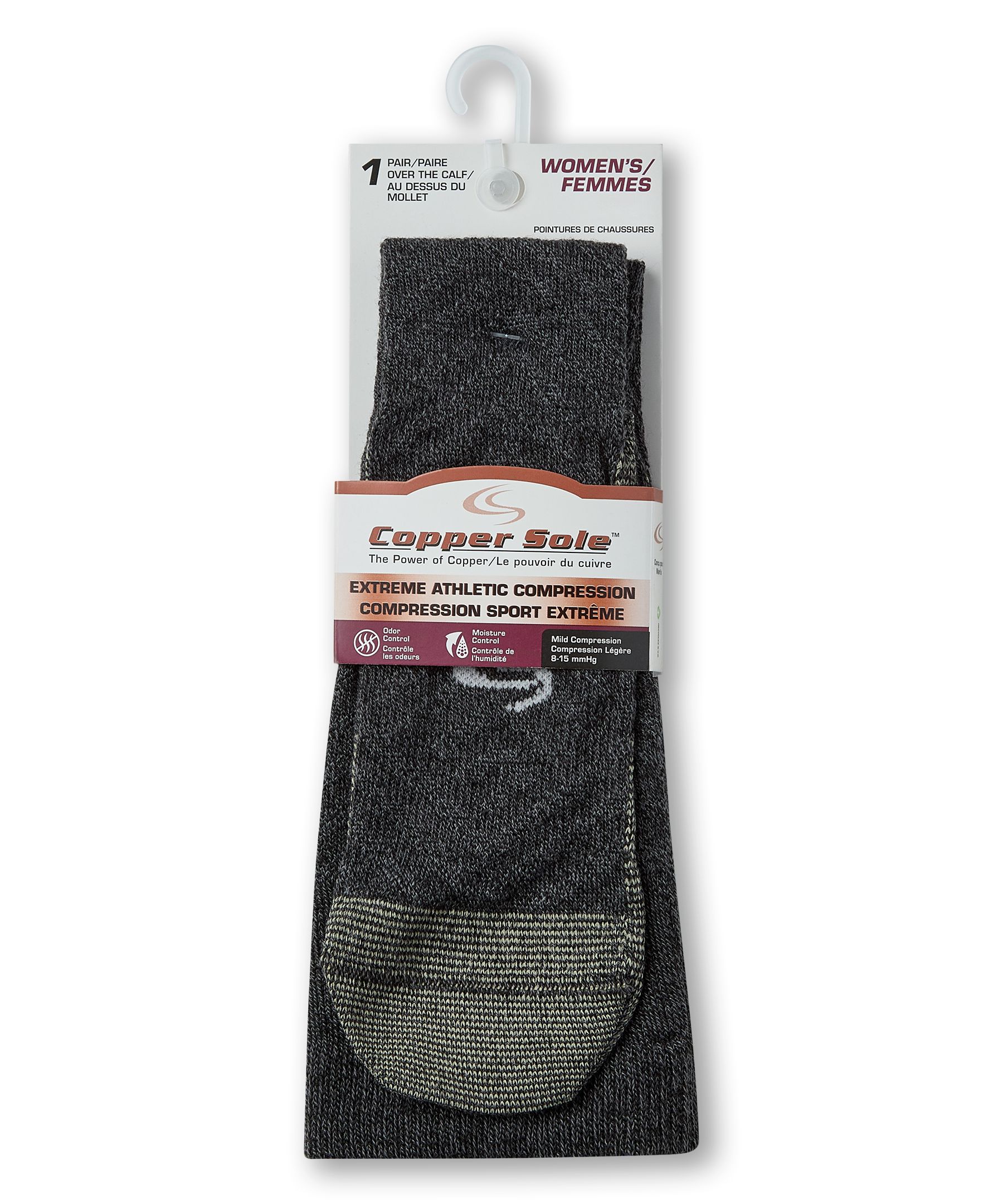 Copper Sole Women's Compression Over The Calf Socks