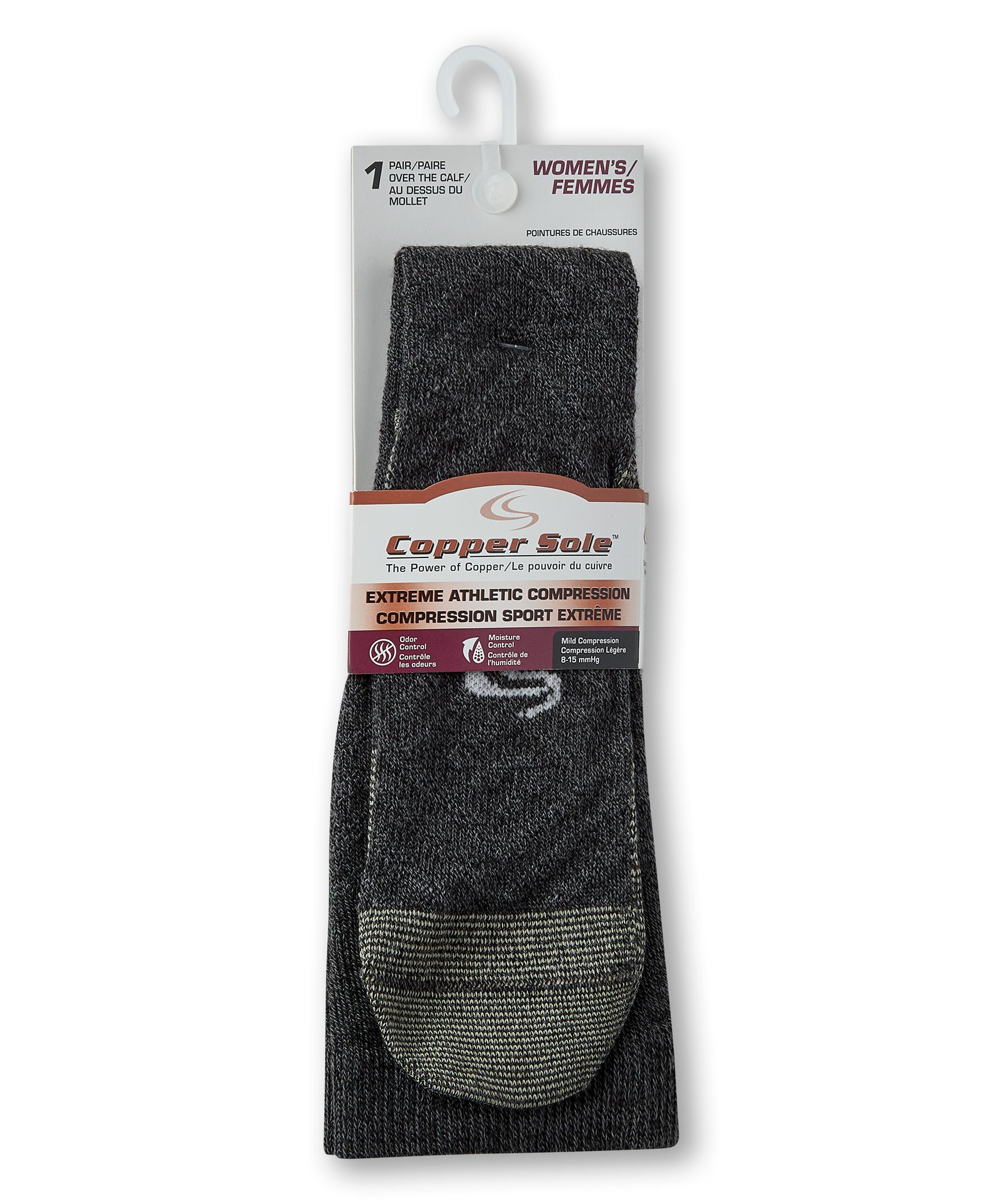 Copper Sole Women's Compression Over The Calf Socks