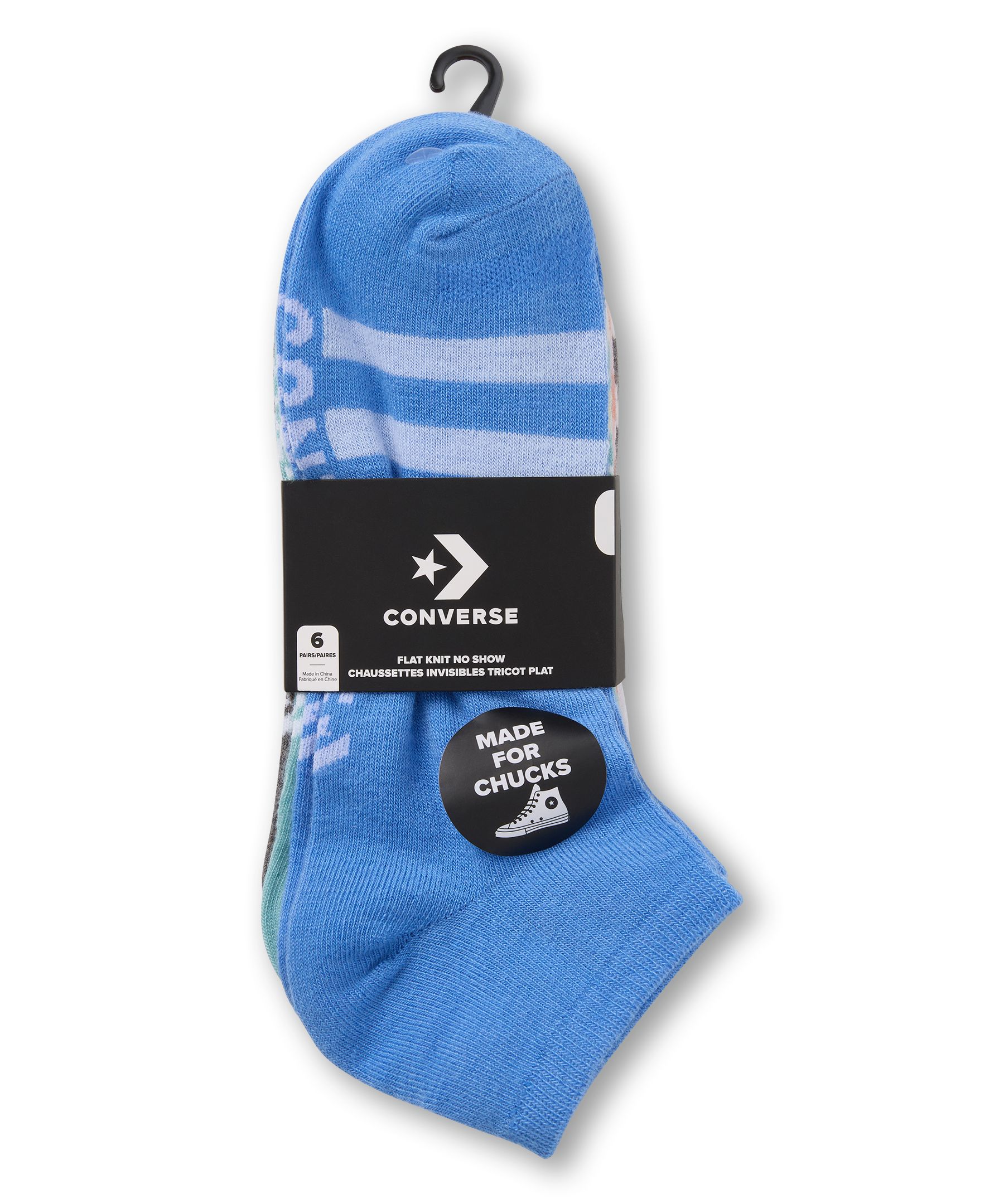 Chaussettes invisibles de style universitaire pour femmes, Converse, paquet de&nbsp;6