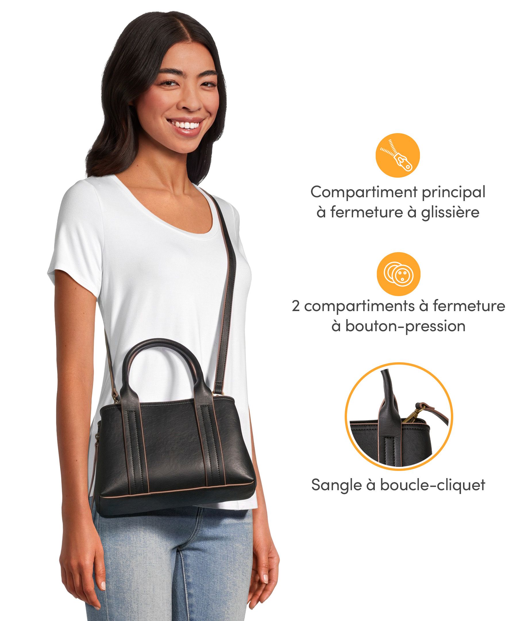 Petit sac fourre-tout à trois compartiments, Denver Hayes