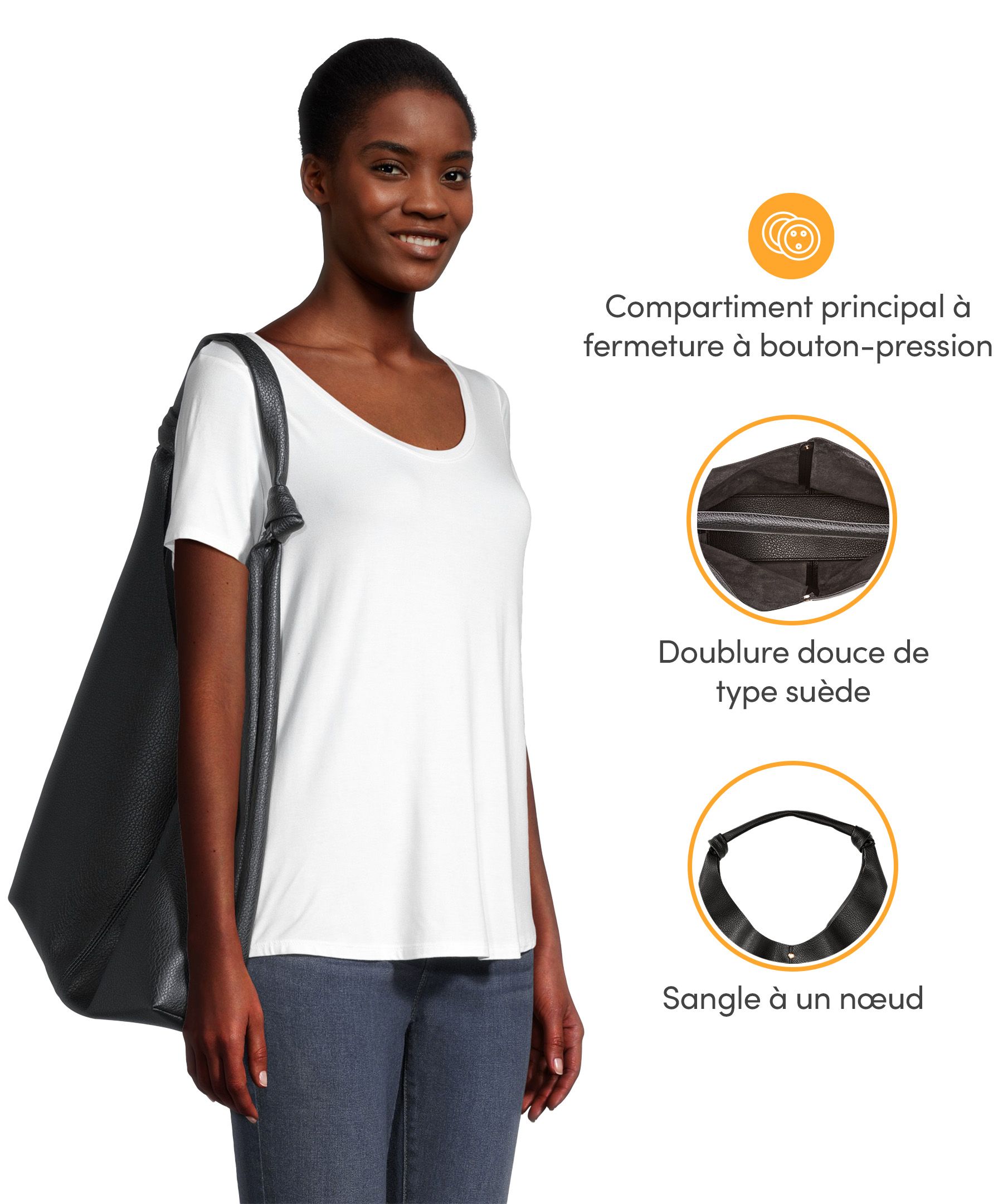 Sac à bandoulière souple pour femmes, Denver Hayes