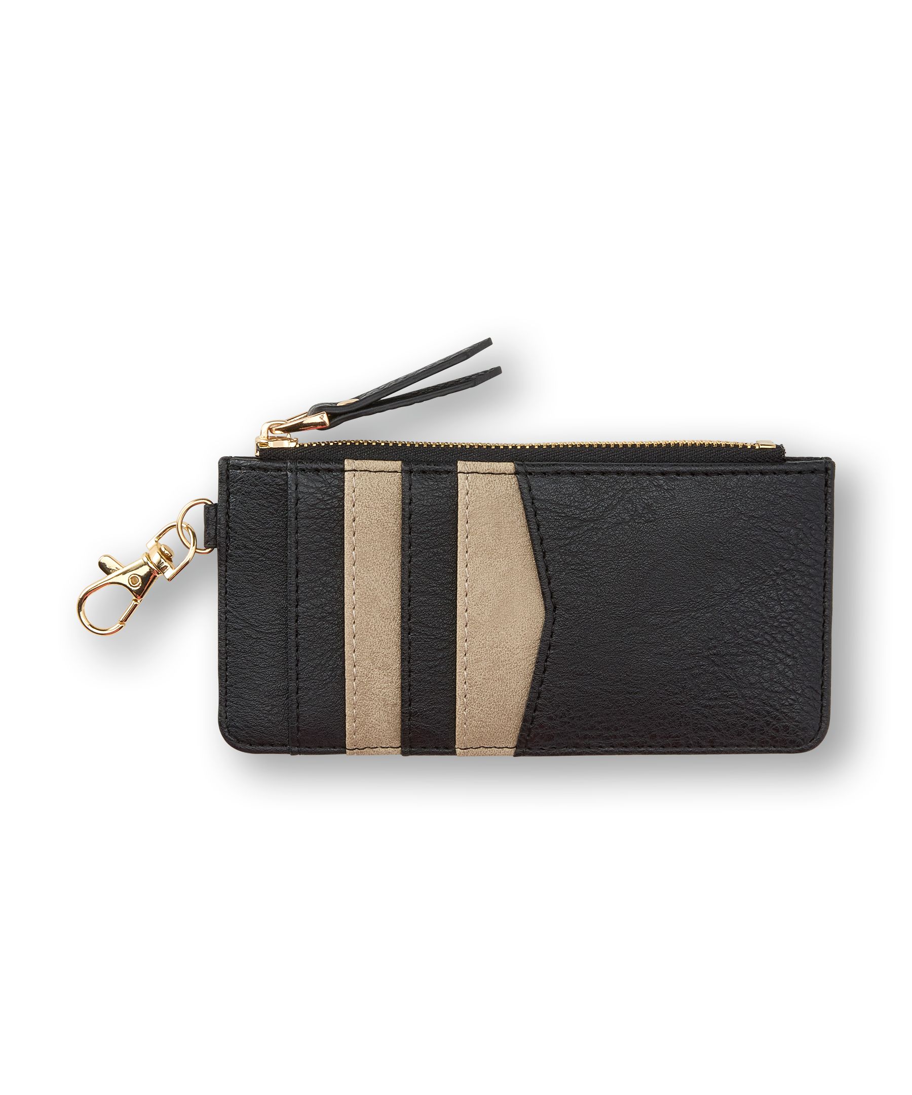 Denver Hayes Card Holder with Zipper and Clip