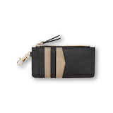 Denver Hayes Card Holder with Zipper and Clip Front_Flat