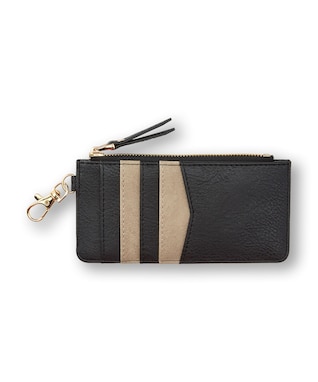 Denver Hayes Card Holder with Zipper and Clip