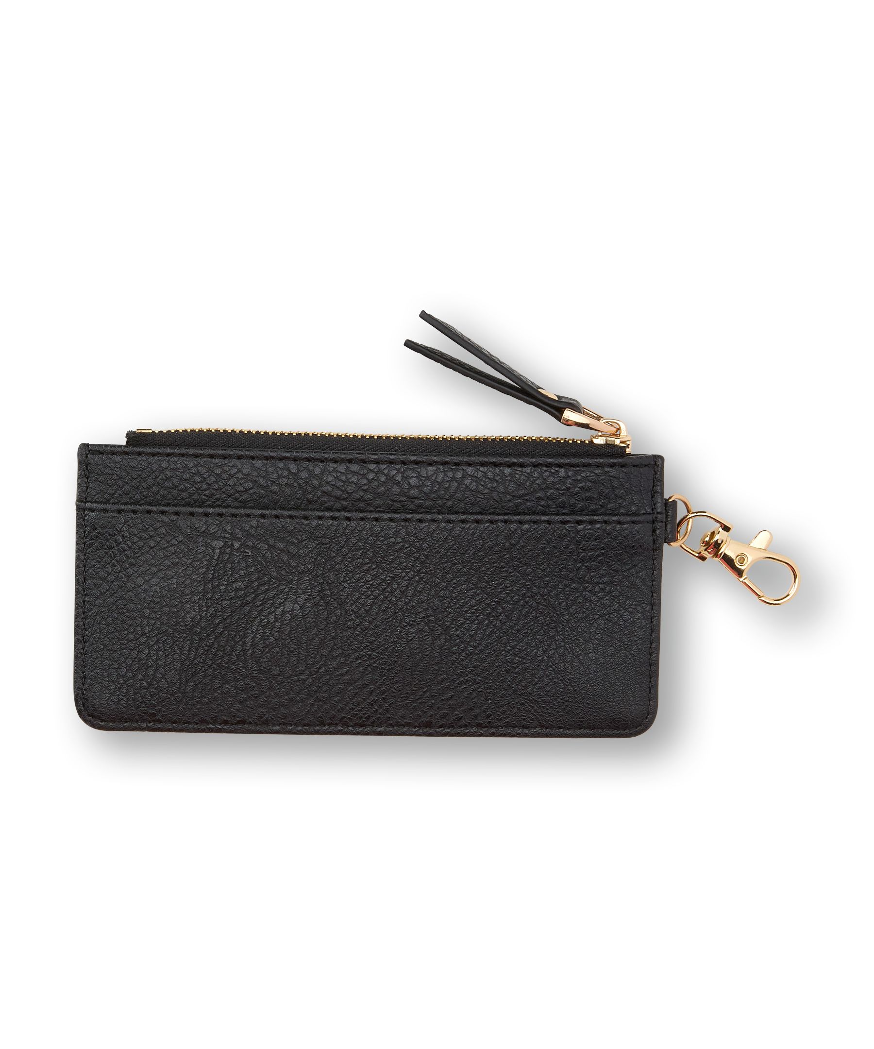 Denver Hayes Card Holder with Zipper and Clip