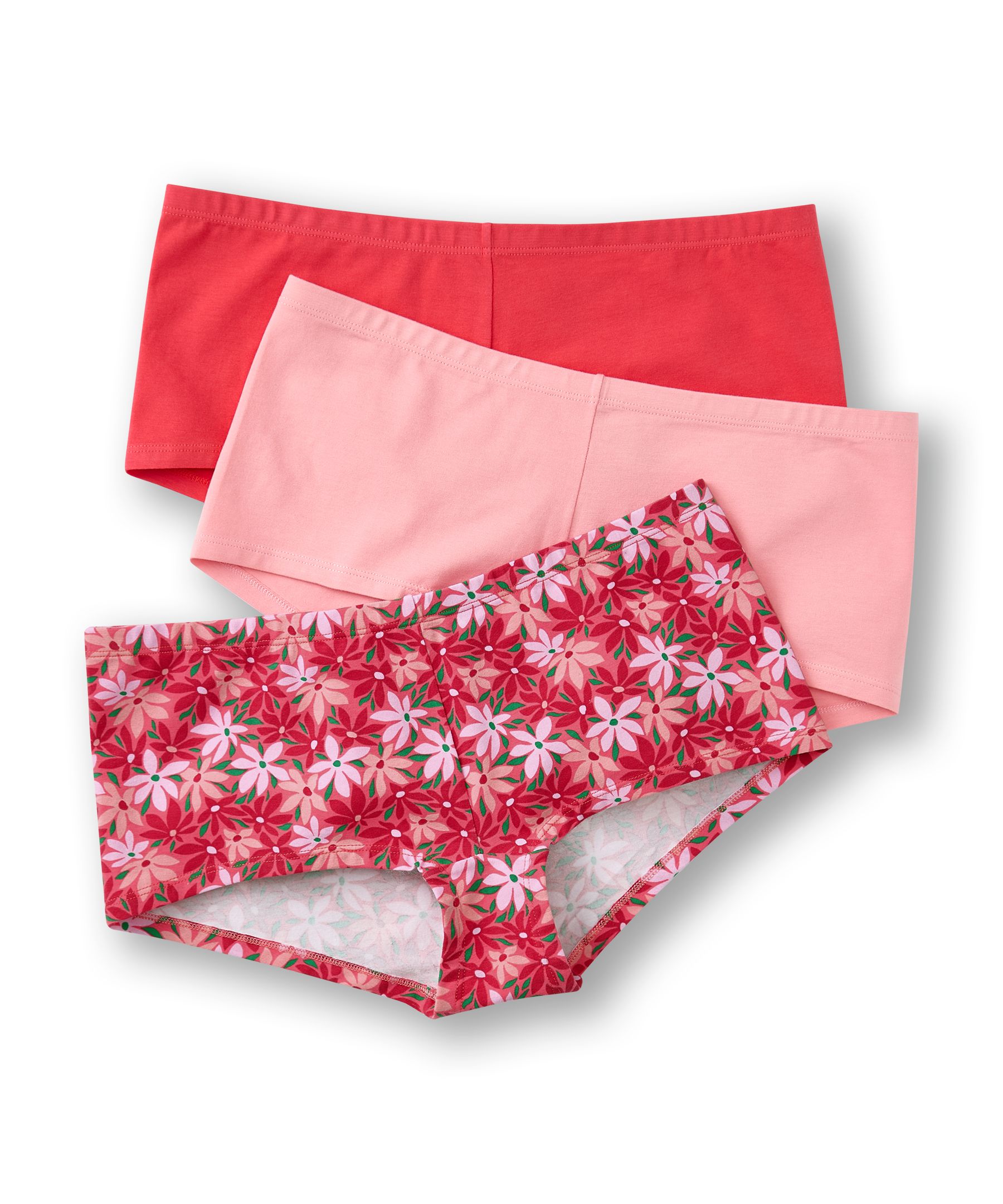 Culotte garçonne extensible en coton pour femmes, Denver Hayes, paquet de 3