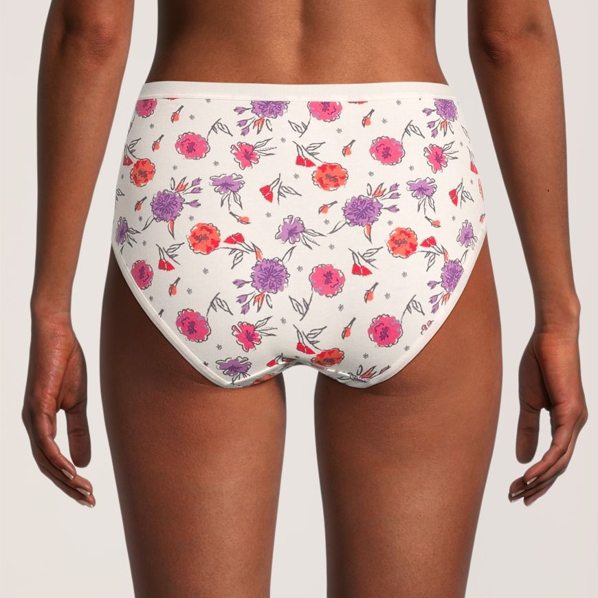 Culotte échancrée extensible en coton pour femmes, Denver Hayes, paquet de 2