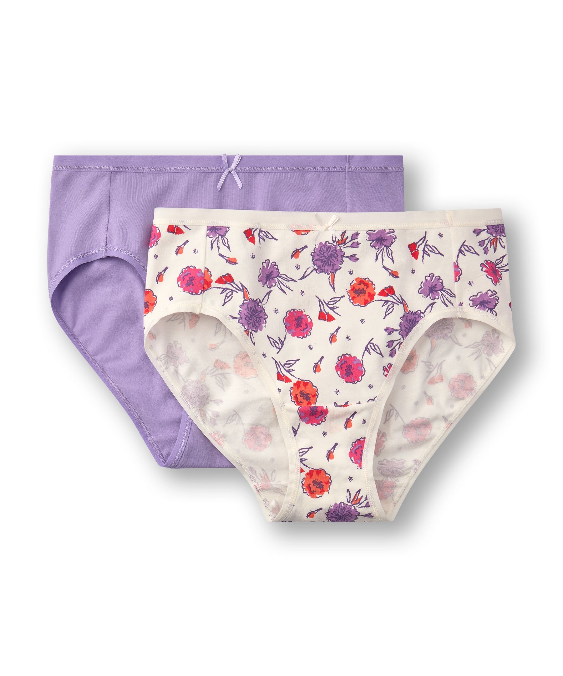 Culotte échancrée extensible en coton pour femmes, Denver Hayes, paquet de 2
