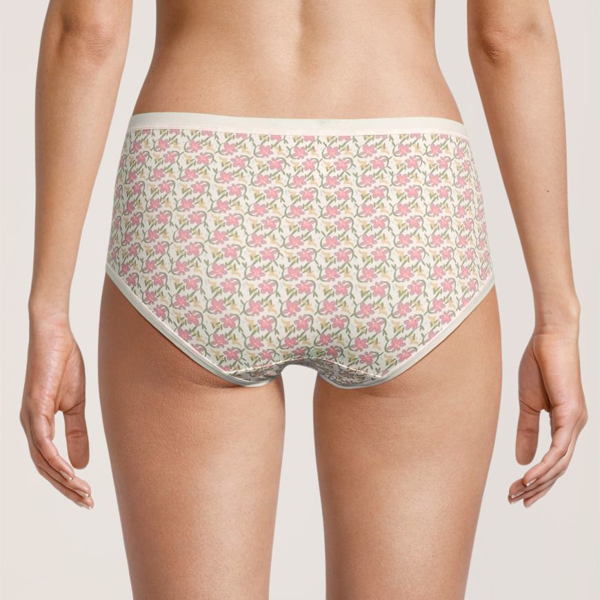 Culotte extensible en coton à taille basse pour femmes, Denver Hayes, paquet de 2