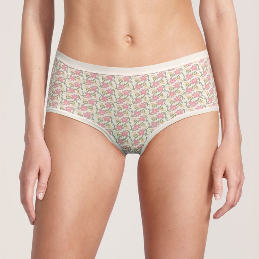 Culotte extensible en coton à taille basse pour femmes, Denver Hayes, paquet de 2