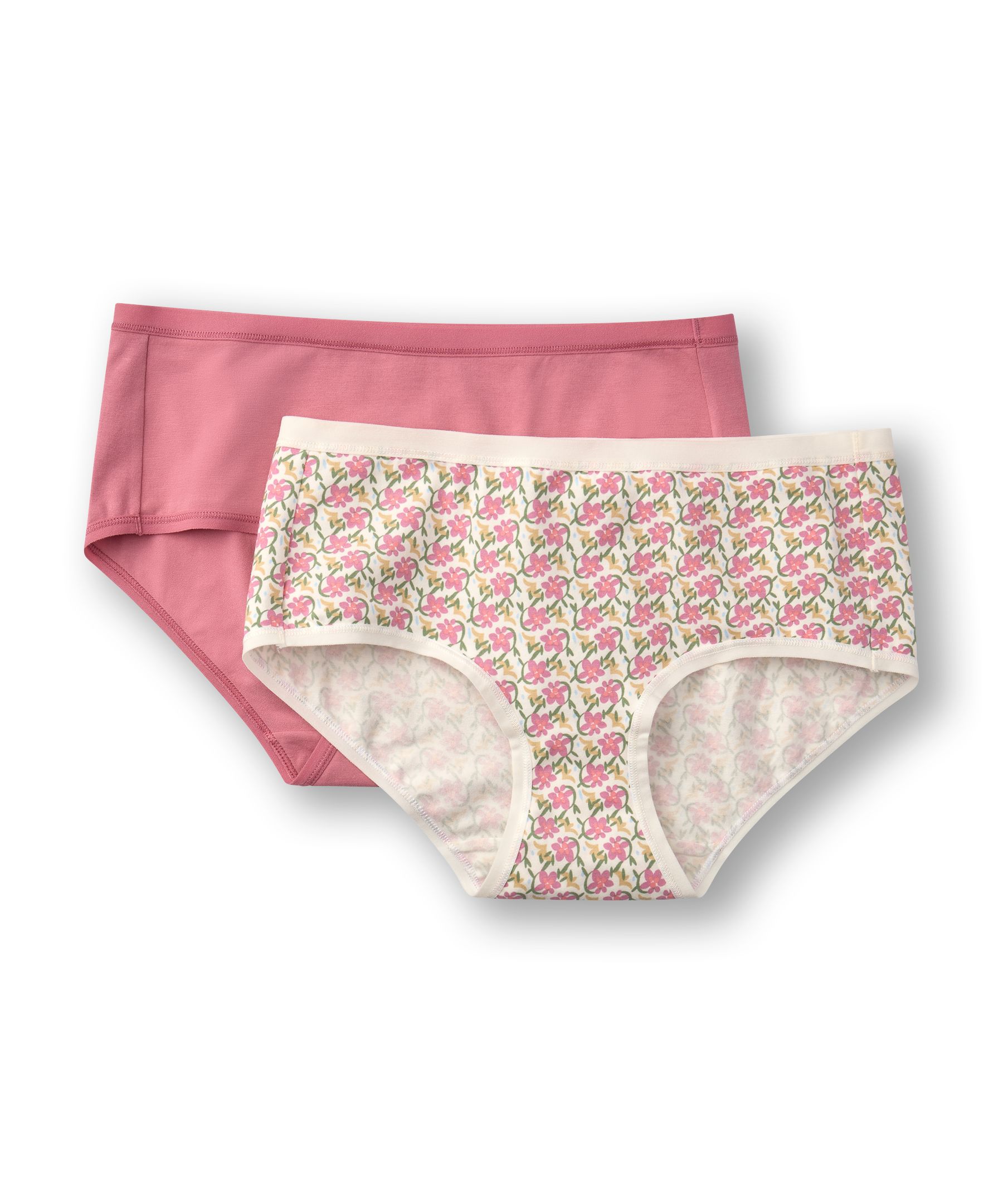 Culotte extensible en coton à taille basse pour femmes, Denver Hayes, paquet de 2