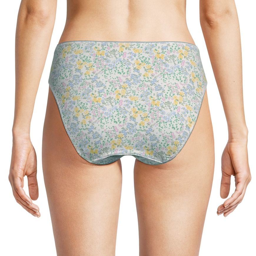 Denver Hayes Women's 5 Pk Cotton Stretch Hi Cut Panties