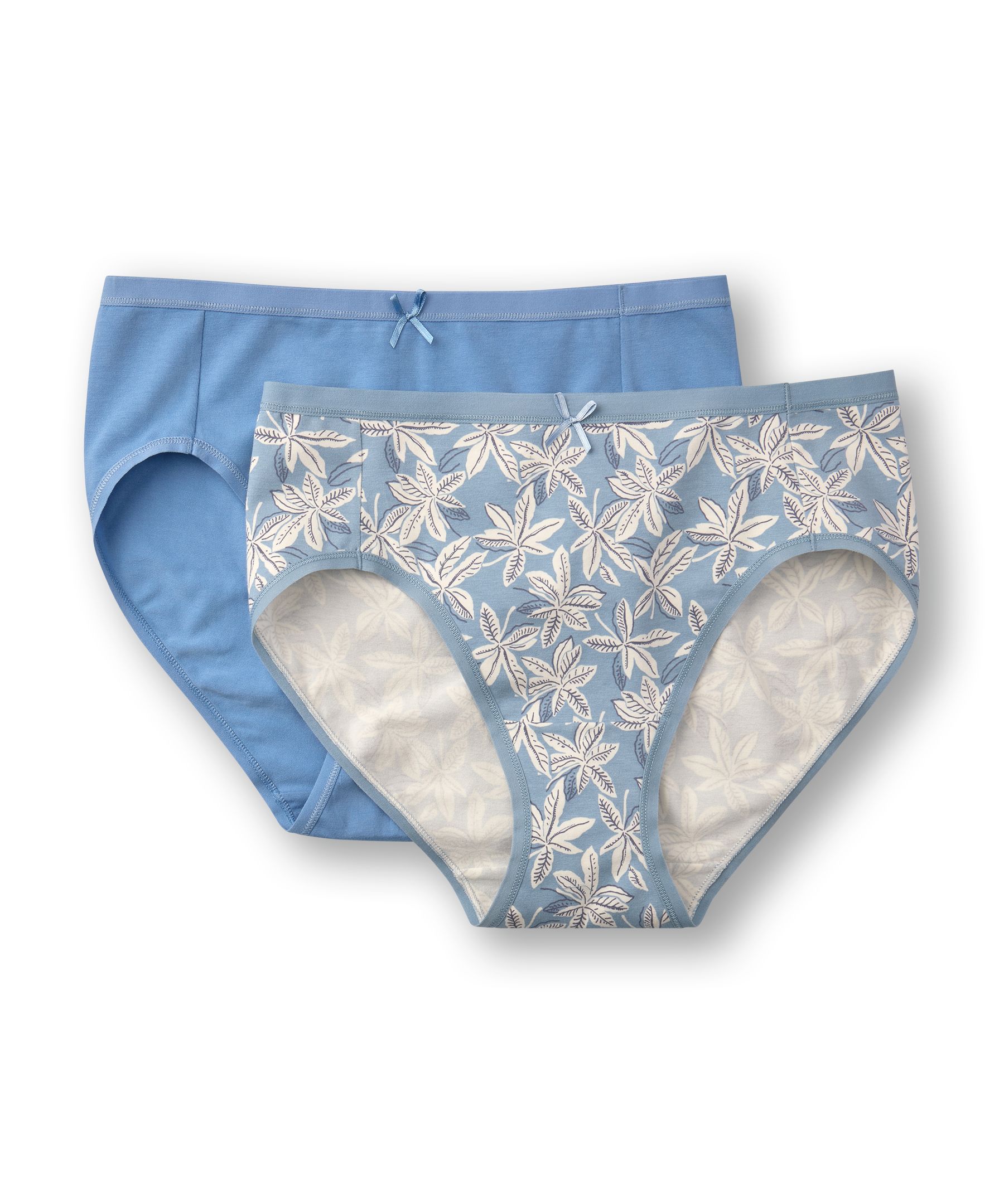Denver Hayes Women's 2 Pk Cotton Stretch Hi Cut Panties