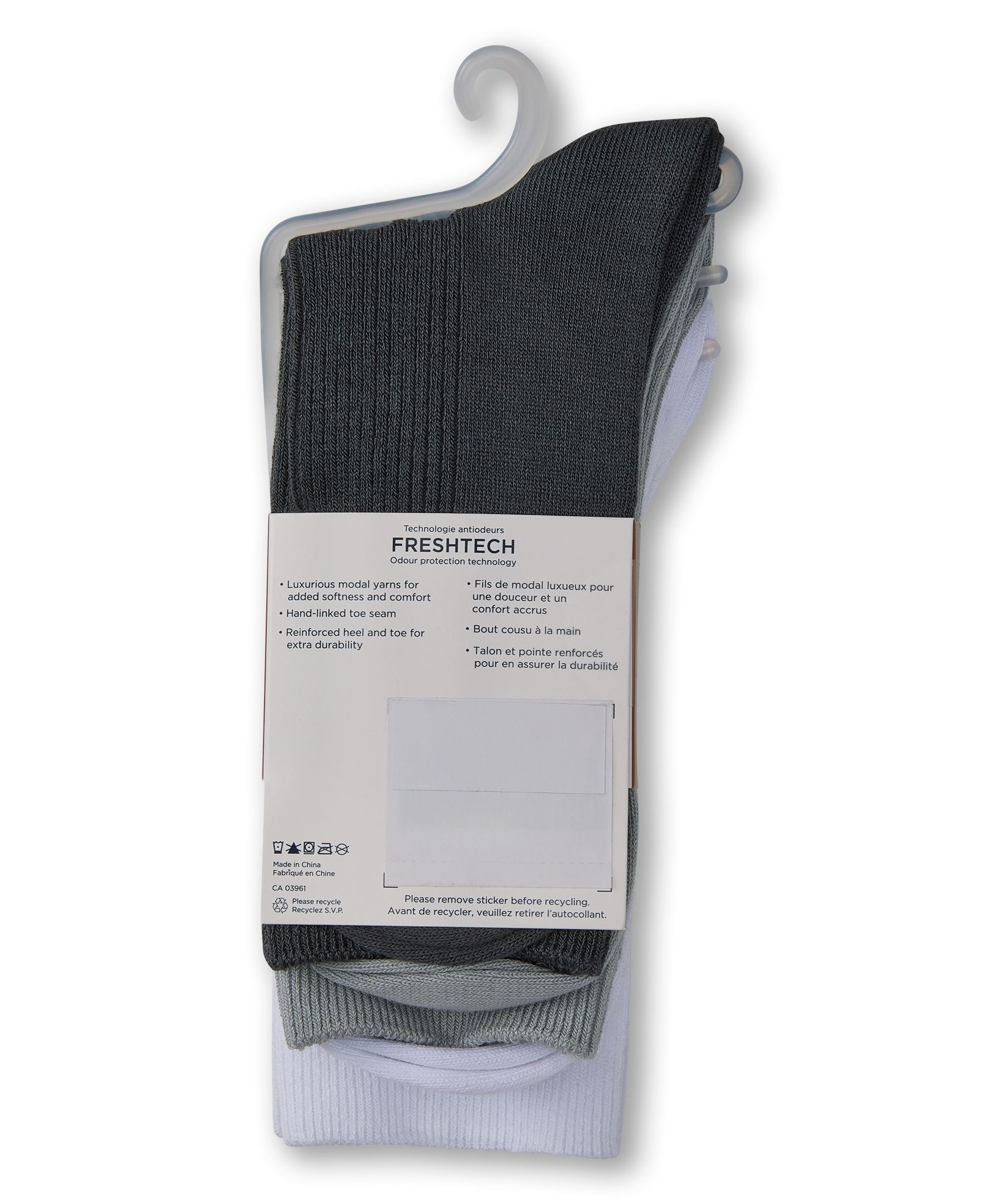 Denver Hayes Women's 3 Pk BOGO Modal Cotton Crew Socks