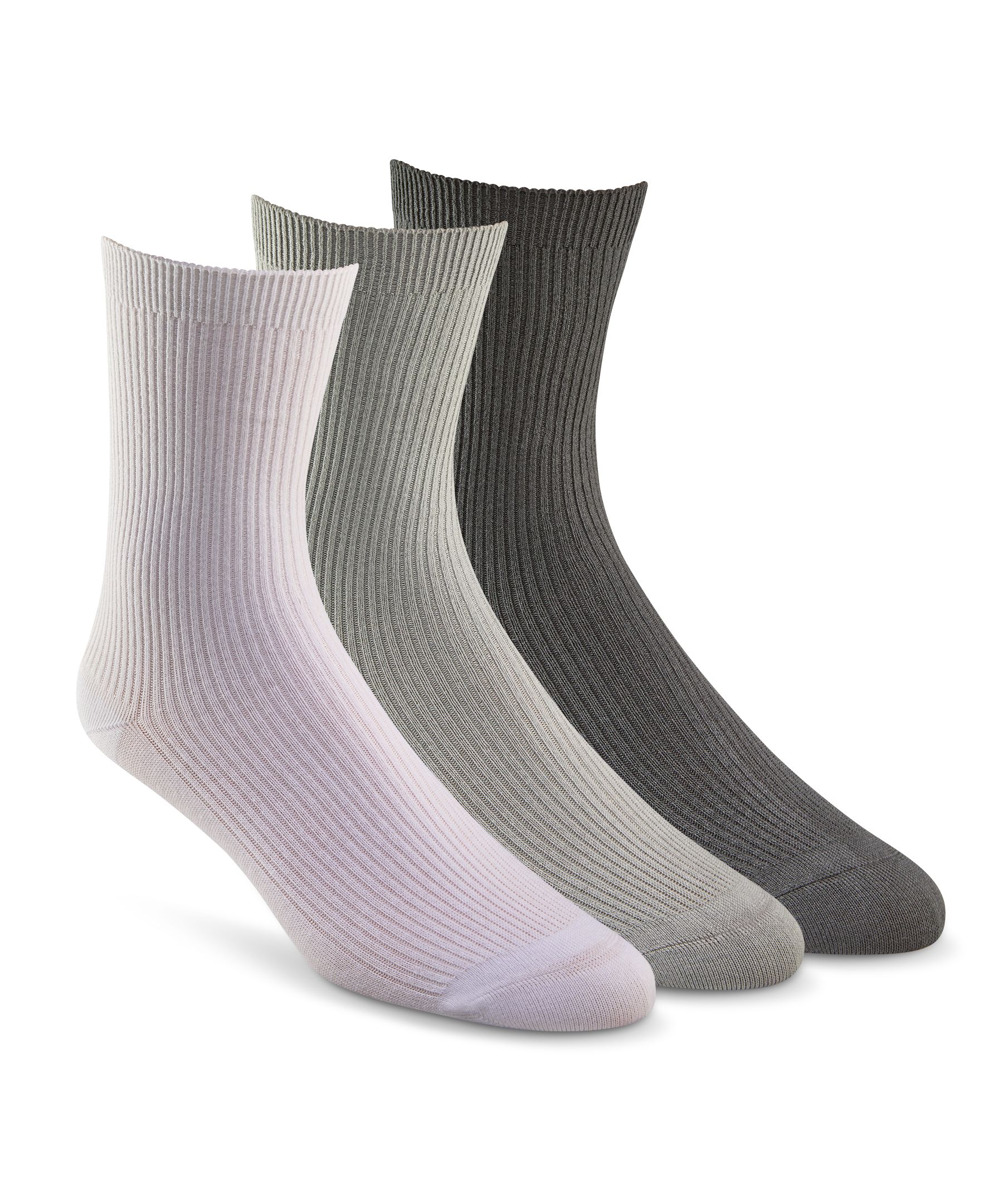 Denver Hayes Women's 3 Pk BOGO Modal Cotton Crew Socks