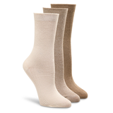 Denver Hayes Women's 3 Pk BOGO Modal Cotton Crew Socks Front_Angled_Right
