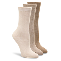 Denver Hayes Women's 3 Pk BOGO Modal Cotton Crew Socks Front_Angled_Right