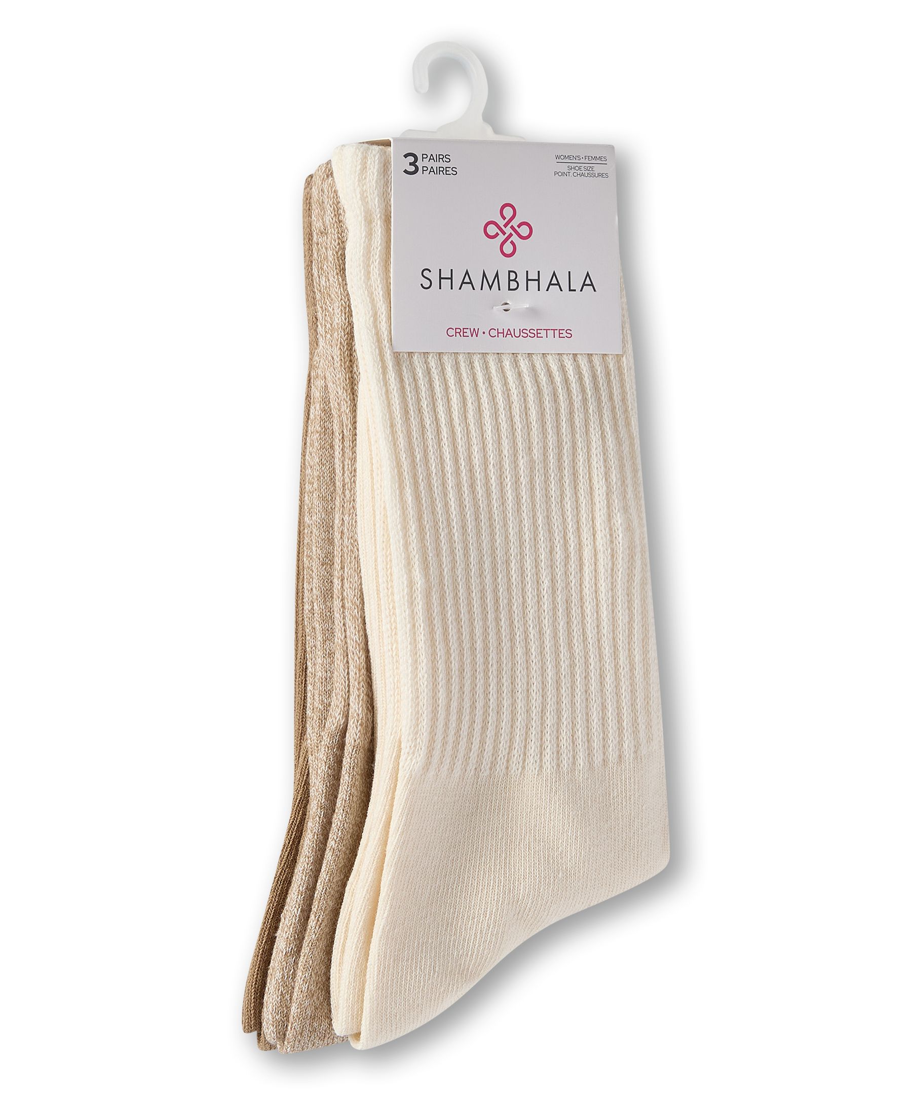 Chaussettes de sport pour femmes, Shambhala, paquet de 3&nbsp;paires