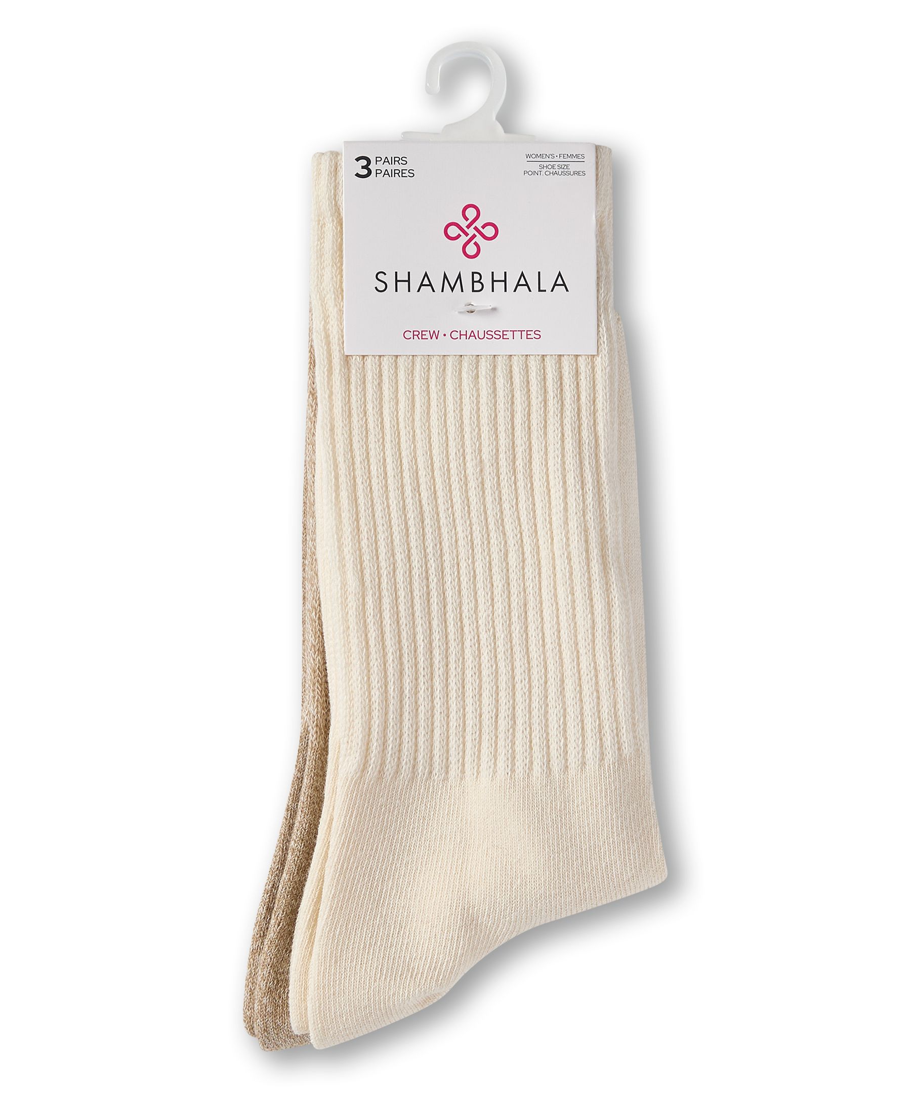 Chaussettes de sport pour femmes, Shambhala, paquet de 3&nbsp;paires