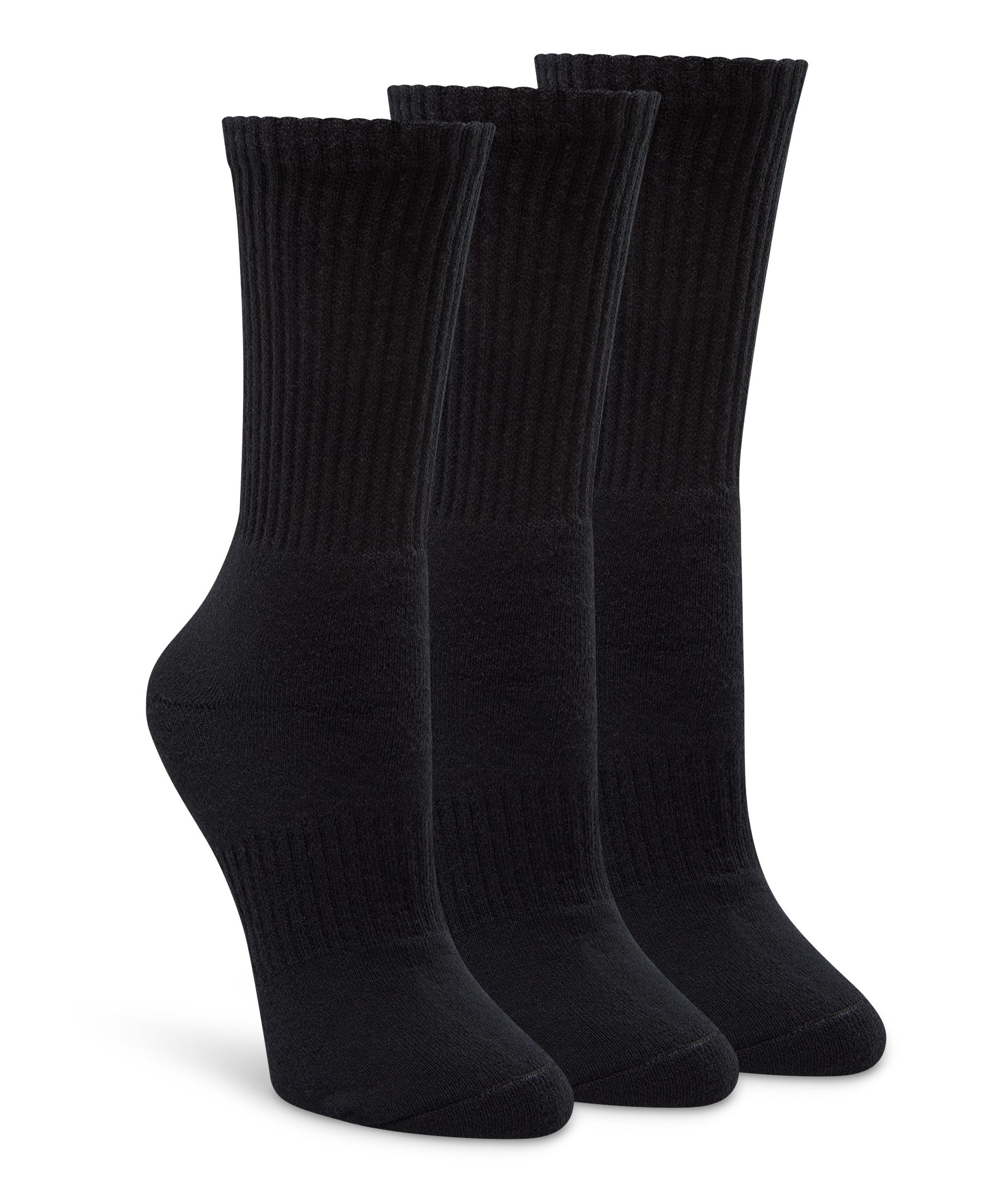 Shambhala Women's 3 Pk Quad Comfort Sport Crew Socks