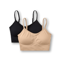 Denver Hayes Women's Seamless Comfort Bra, 2 Pack Front_Flat
