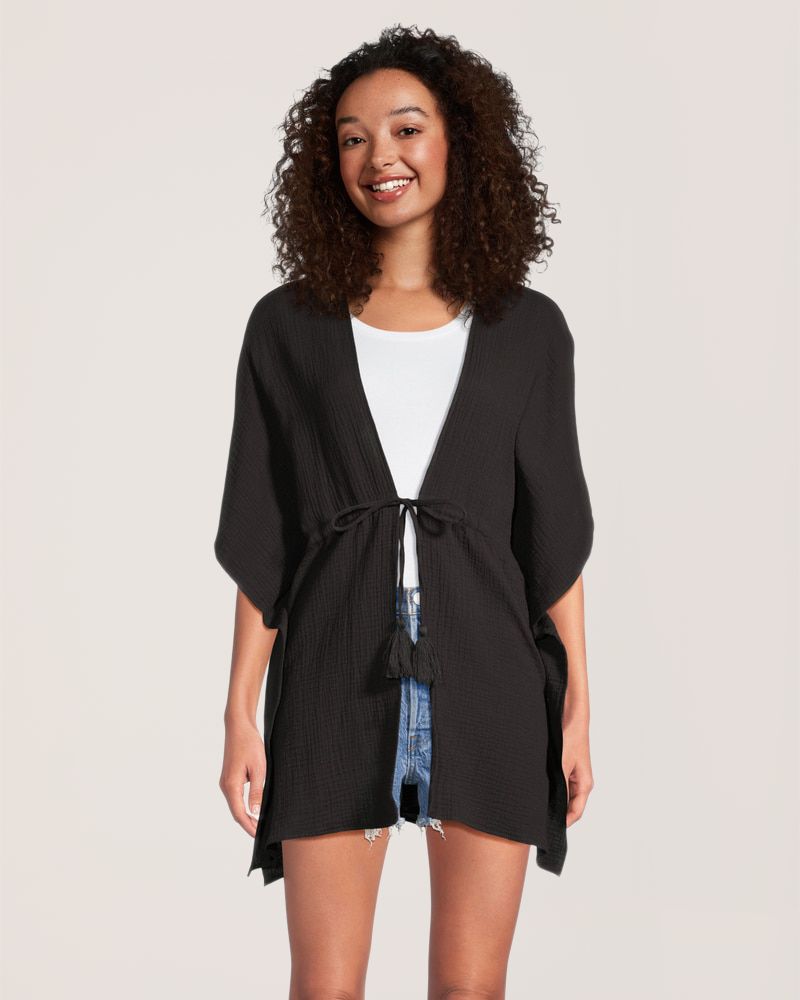 FarWest Women's Double Gauze Ruana