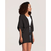 Foulard de style ruana en mousseline double couche pour femmes, FarWest Front_Angled_Right