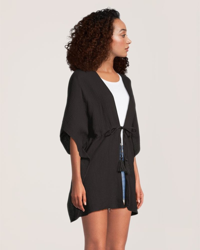 Foulard de style ruana en mousseline double couche pour femmes, FarWest