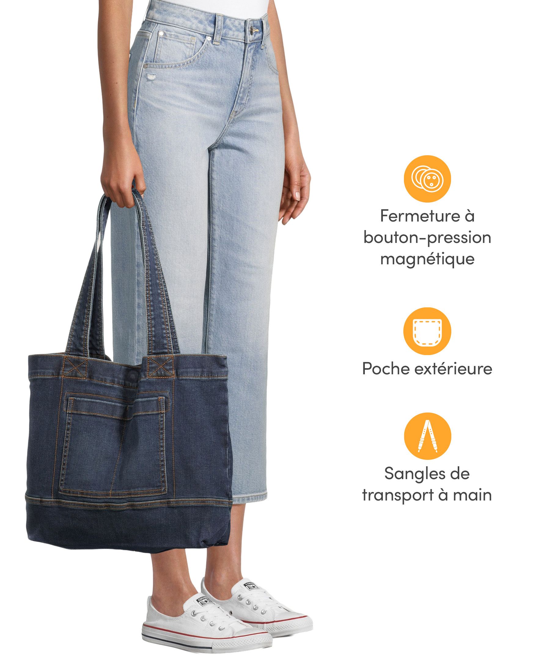 Sac fourre-tout en denim Jumpstart, Denver Hayes