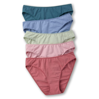 Denver Hayes Women's 5 pk Cotton Stretch Bikini Briefs Front_Flat