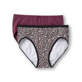 Culotte échancrée extensible en coton pour femmes, Denver Hayes, paquet de 2 Front_Flat