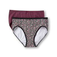 Denver Hayes Women's 2 pk Cotton Stretch Hi-Cut Briefs Front_Flat