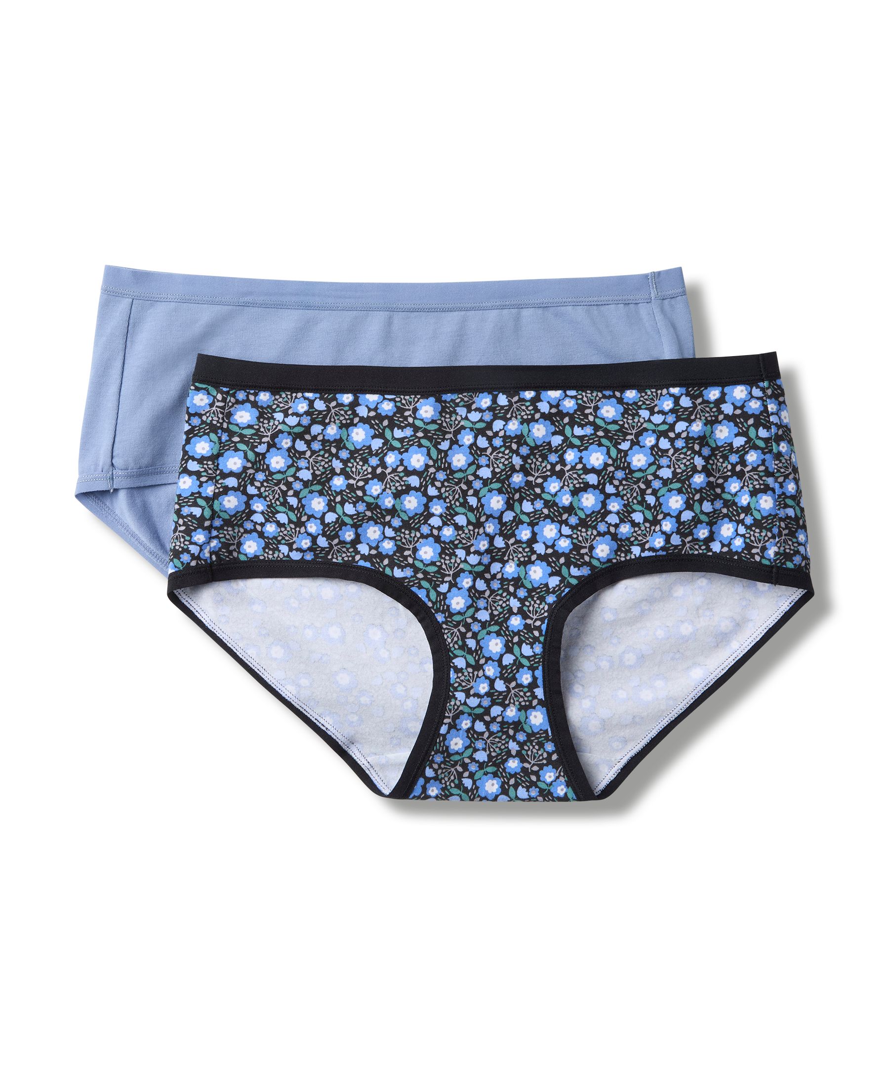 Denver Hayes Women's 2 pk Cotton Stretch Hip Hugger Briefs