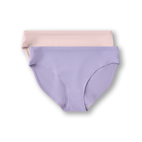 Denver Hayes Women's 2 pk Perfect Fit Panty Invisibles Hip Hugger Briefs Front_Flat