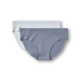 Denver Hayes Women's 2 pk Perfect Fit Panty Invisibles Bikini Briefs Front_Flat