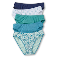 Denver Hayes Women's 5 pk Cotton Stretch Hi-Cut Briefs Front_Flat