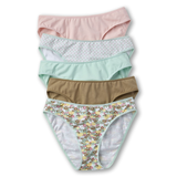 Denver Hayes Women's 5 pk Cotton Stretch Bikini Briefs Front_Flat
